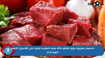«أسعار مغرية» عِرق الفلتو بـ420 جنيه النهارده تعرف على تفاصيل اللحوم اليوم الأحد